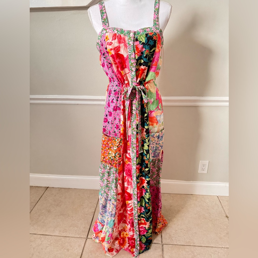 Floral Patchwork Maxi Dress